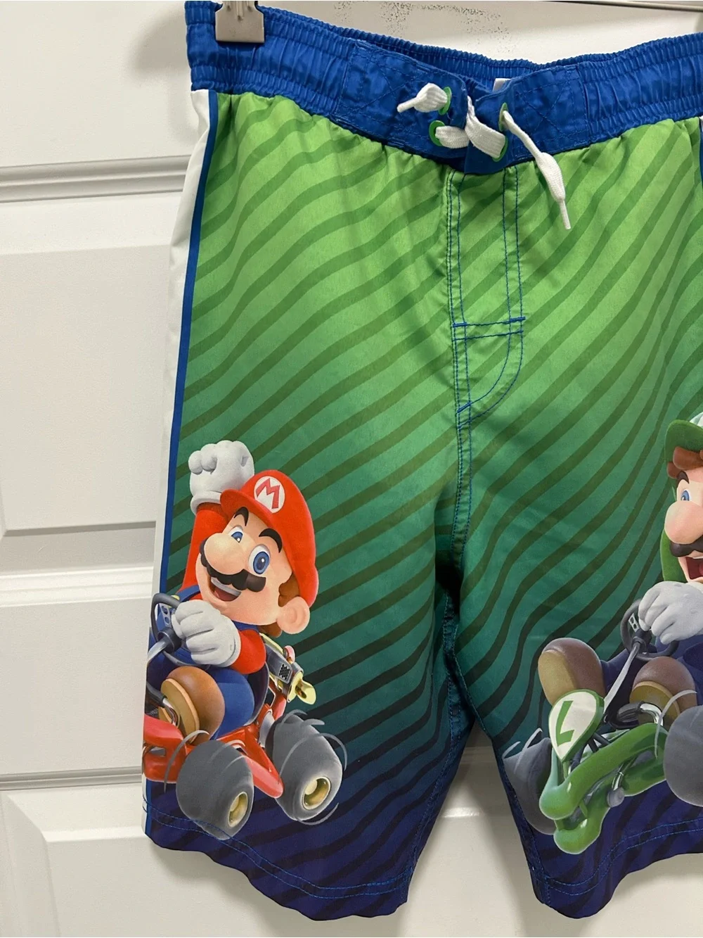 Nintendo Mario Kart Green Boys' Swim Shorts